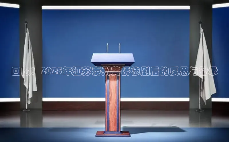 回顾：2025年江苏泰州黄桥惨剧后的反思与警示